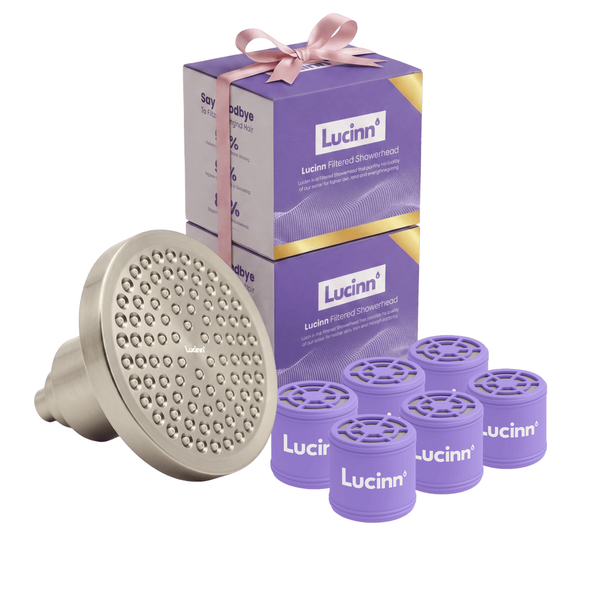 Lucinn Pro Filtered Showerhead Family Bundles