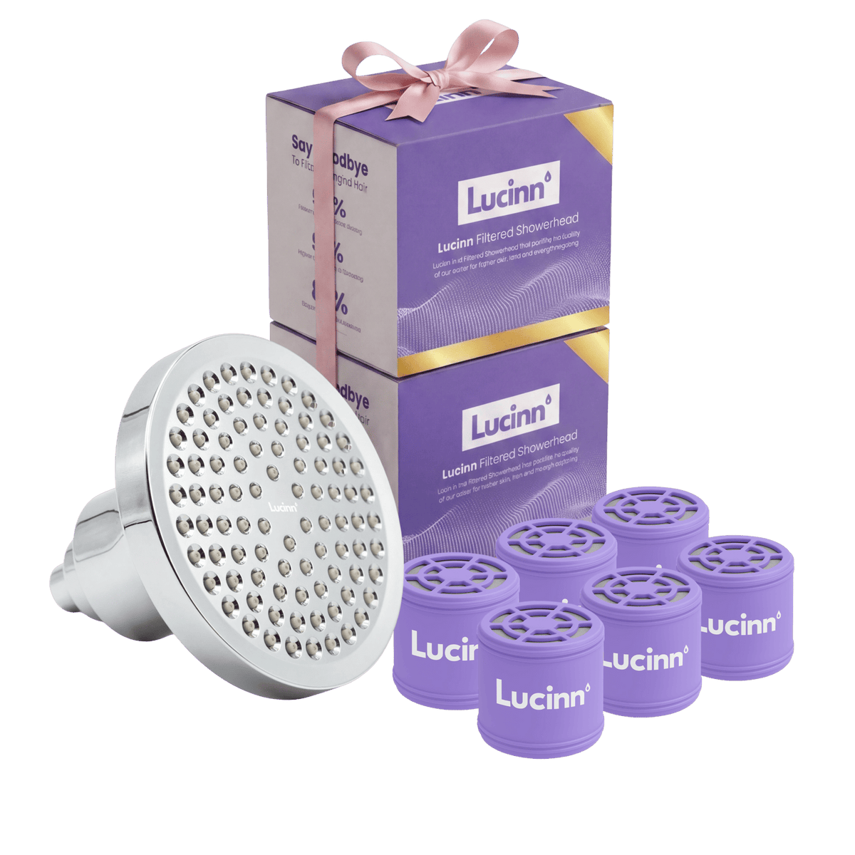Lucinn Pro Filtered Showerhead Family Bundles