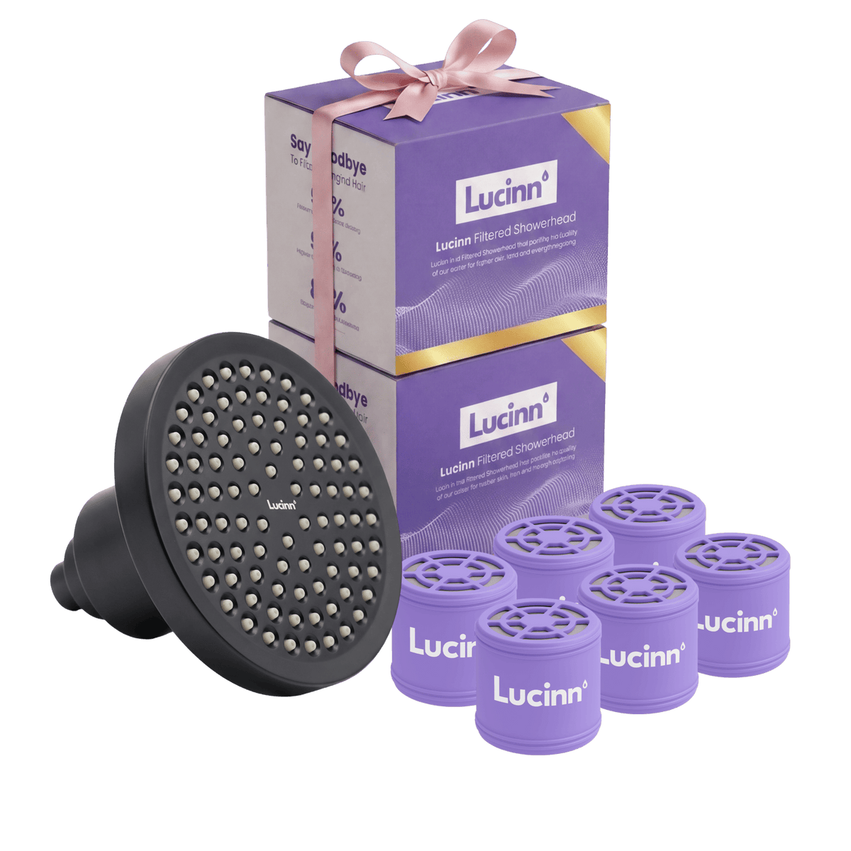 Lucinn Pro Filtered Showerhead Family Bundles