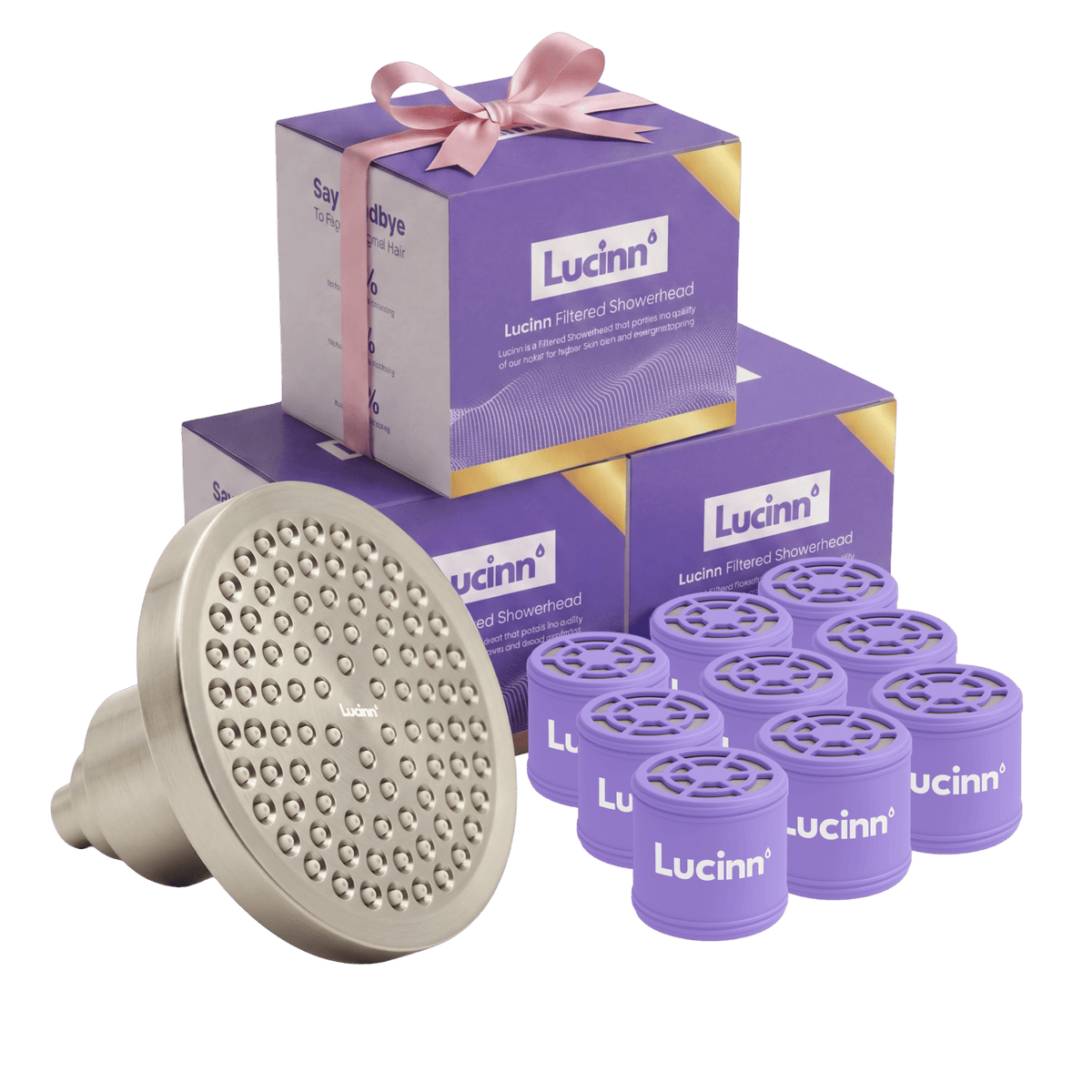 Lucinn Pro Filtered Showerhead Family Bundles