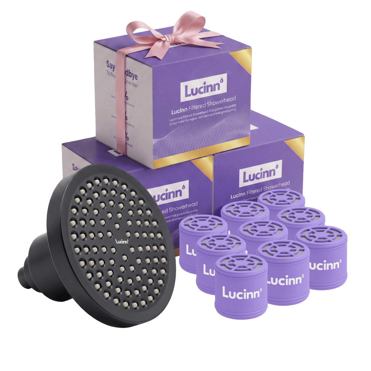 Lucinn Pro Filtered Showerhead Family Bundles