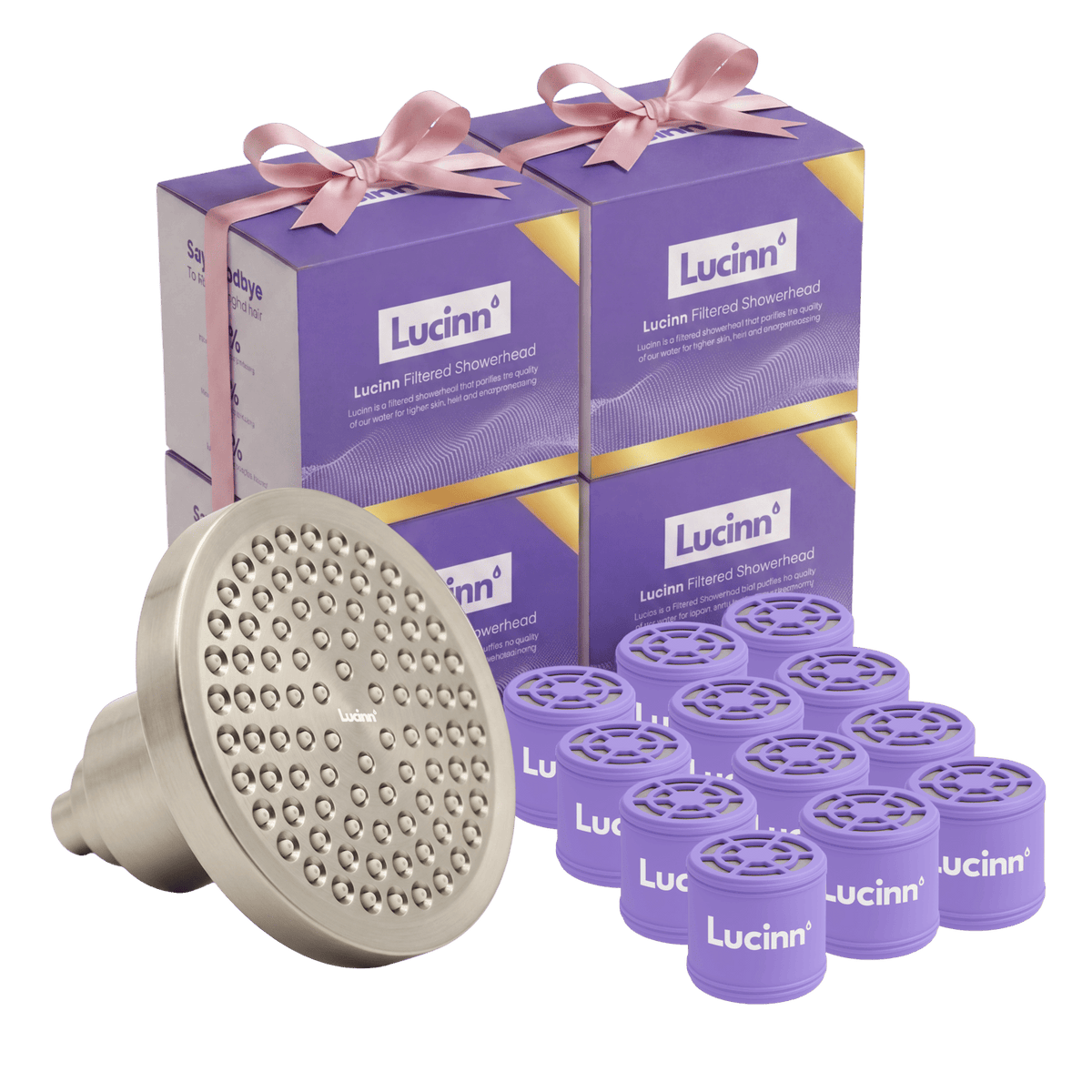 Lucinn Pro Filtered Showerhead Family Bundles