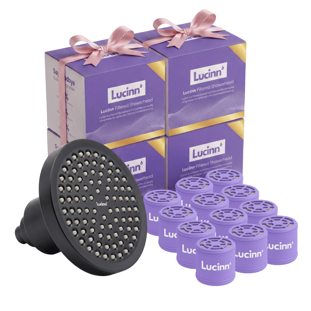 Lucinn Pro Filtered Showerhead Family Bundles