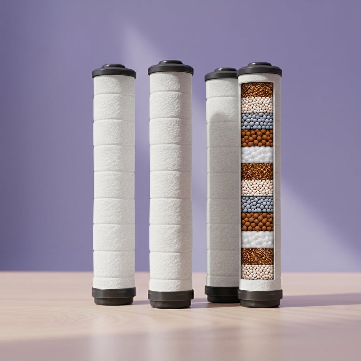 Handheld Showerhead Filter Cartridge 4x Bundle