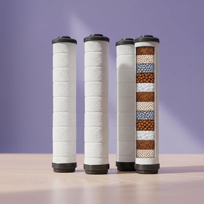 Handheld Showerhead Filter Cartridge 4x Bundle